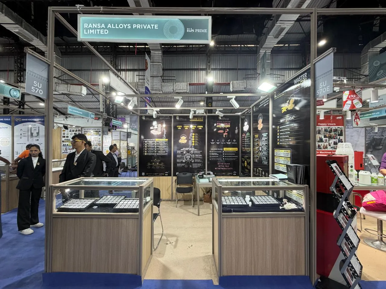 Ransa Alloys exhibition booth at IIJS Premiere 2026